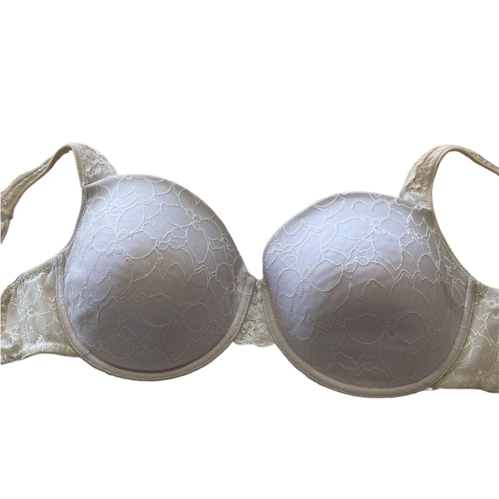 White lace Fredericks of Hollywood bra